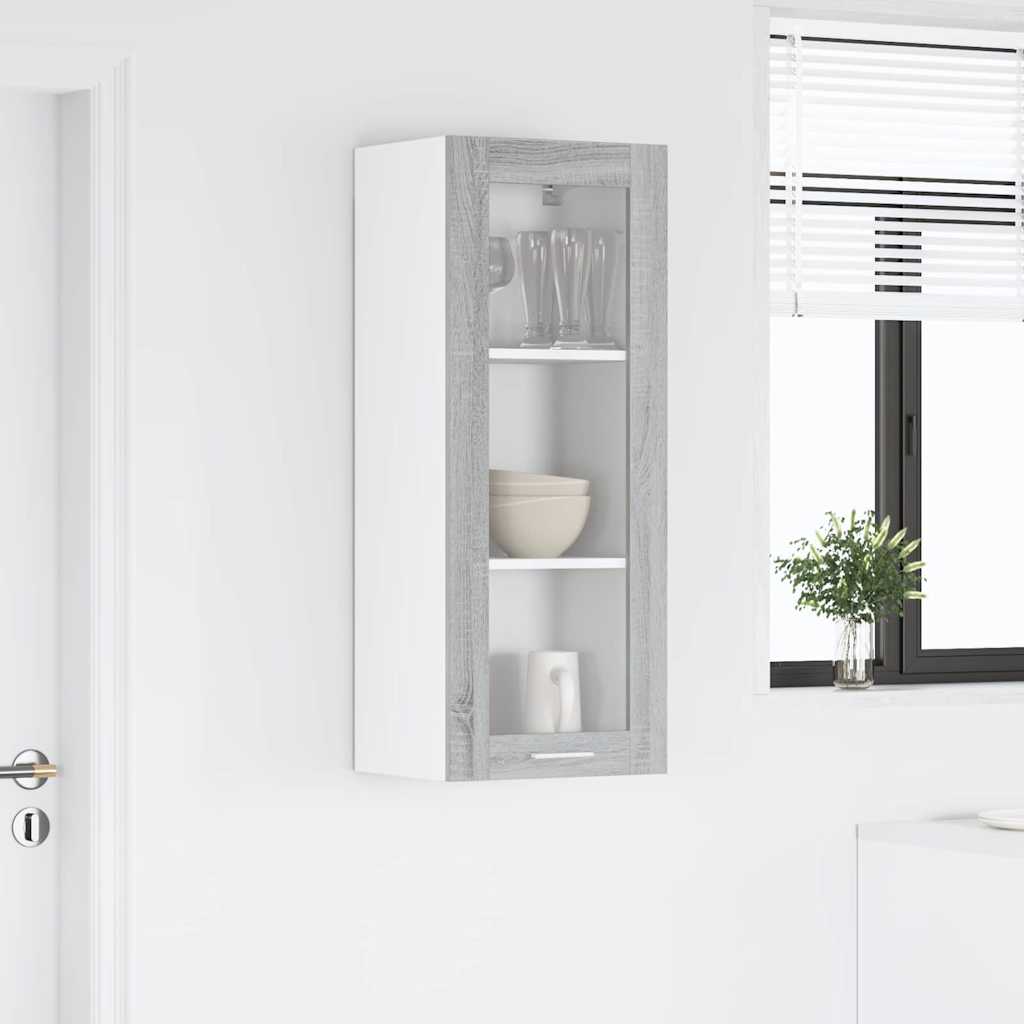 Hanging Cabinet with Shelf Riga Grey Sonoma 40 x 31 x 100 cm